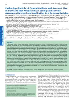 Evaluating the role of coastal habitats and sea‐level rise in