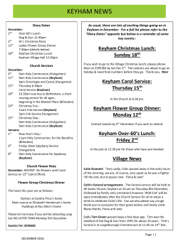 keyham news - Keyham Parish Meeting