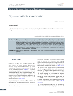 City sewer collectors biocorrosion
