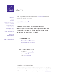 Mental Health Consumer Providers: A Guide for