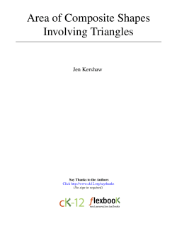 1 Area of Composite Shapes Involving Triangles