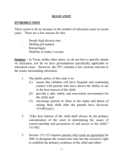 Parental Relocation