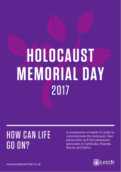 Holocaust Memorial Day 2017