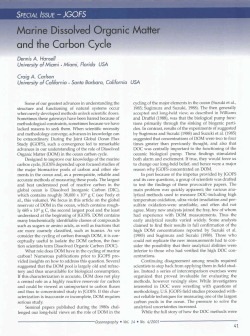 and the Carbon Cycle