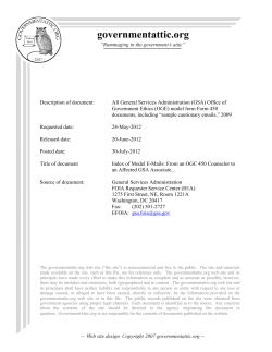 (GSA Office of Government Ethics (OGE) model form Form 450