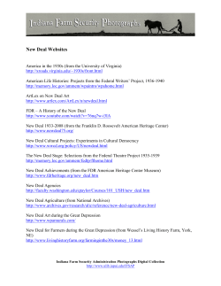 New Deal Websites - IUPUI ScholarWorks