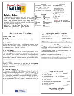 1418 Belgian Saison Recipe
