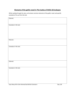 Elements of Gothic Literature Worksheet - Easy Peasy All-in