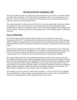 State of the First Amendment: 2014