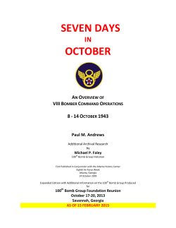 Seven Days in October - 100th Bomb Group Foundation