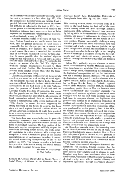 Richard H. Chused. Private Acts in Public Places: A Social History of