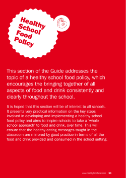 Healthy School FoodPolicy