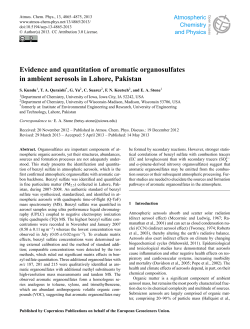 Evidence and quantitation of aromatic organosulfates in ambient