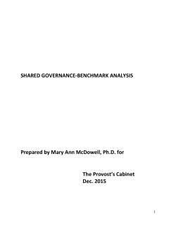 Shared Goverance Benchmark Analysis