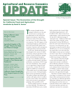 The Economics of the Drought - Giannini Foundation of Agricultural