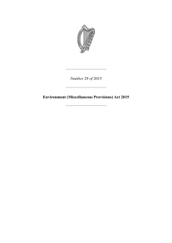 (Miscellaneous Provisions) Act 2015