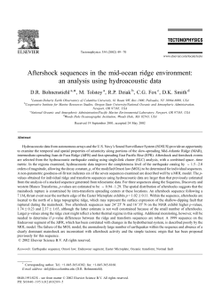 Aftershock sequences in the mid-ocean ridge environment: an