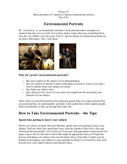 Environmental Portraits How to Take Environmental Portraits &ndash; the