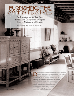 Furnishing the Santa Fe Style