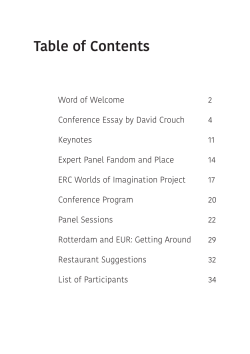 Table of Contents - Locating Imagination