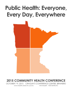 Public Health: Everyone, Every Day, Everywhere