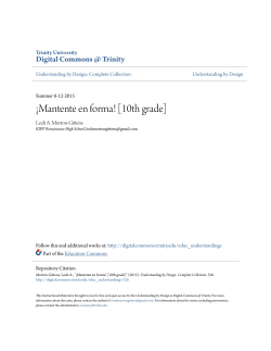 ¡Mantente en forma! [10th grade]