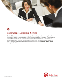 Mortgage Lending Series