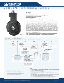 model 770 - Encoder Products