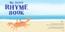 My Little Rhyme Book - Johnson County Public Library