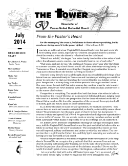 Newsletter-July-2014.. - Verona United Methodist Church