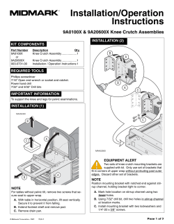 Knee Crutch Assembly