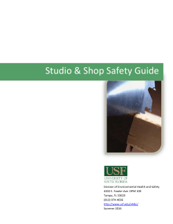 Shop Safety Guide - University of South Florida