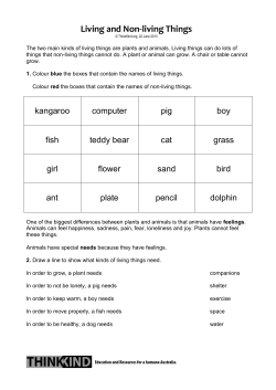 Living and Non-living Things