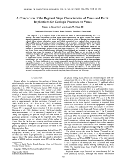 A Comparison of the Regional Slope Characteristics of Venus and