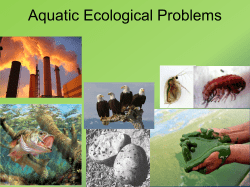 Aquatic Ecological problems notes