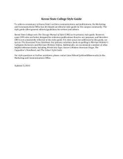 Keene State College Style Guide
