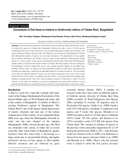 Original Article - International Journal of Aquatic Biology