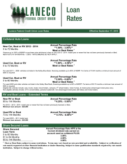Collateral Auto Loans RV and Boat Loans &ndash; Extended
