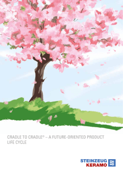 100 percent NATURE. NO WASTE. Cradle to - Steinzeug