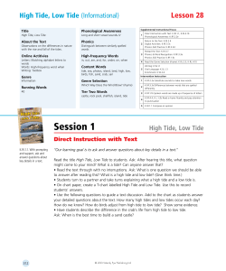 High Tide, Low Tide - Sunshine Reading Club