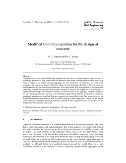 Modified Bolomey equation for the design of concrete