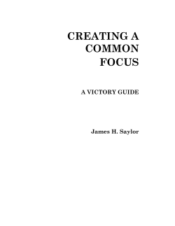 creating a common focus