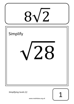 Simplify - Mathsbox