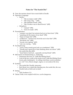 Notes for &ldquo;The Scarlet Ibis&rdquo;