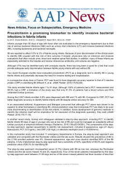 Procalcitonin a promising biomarker to identify invasive bacterial