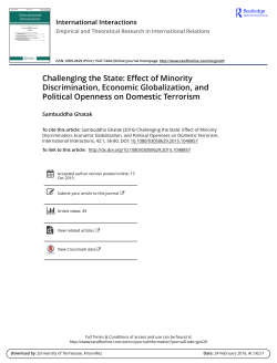 Challenging the State: Effect of Minority Discrimination, Economic