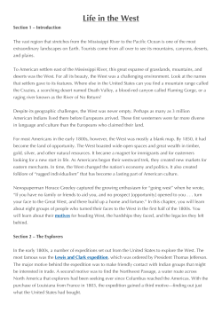 Life in the West Reading