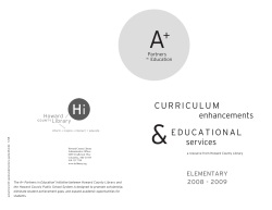 curriculum educational - Howard County Library System