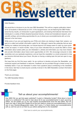 Tell us about your accomplishments!