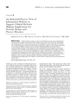 An Industrial Process View of Information Delivery to Support